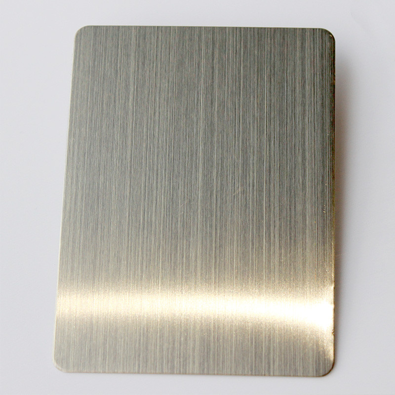 China Factory Price PVD coating Hairline Finish Fingerprint-resistant Stainless Steel Sheet