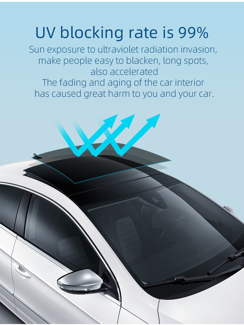 Explosion-proof Protective TPU Sunroof PPF Auto Windshield Glass Window Tint Solar Film Car Roof Skylight Film