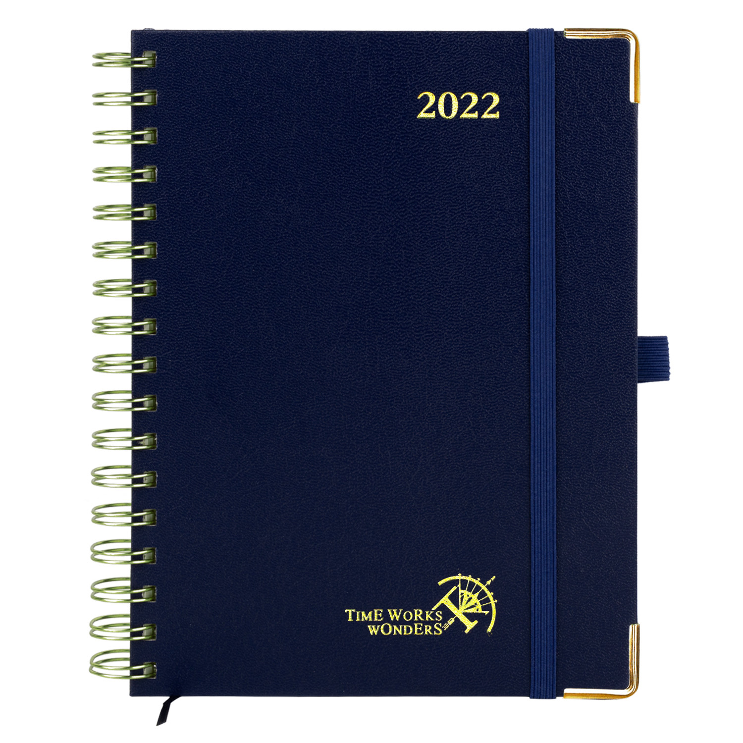 Navy Blue Custom Academic Planner 100GSM Ivory Paper Weekly Design