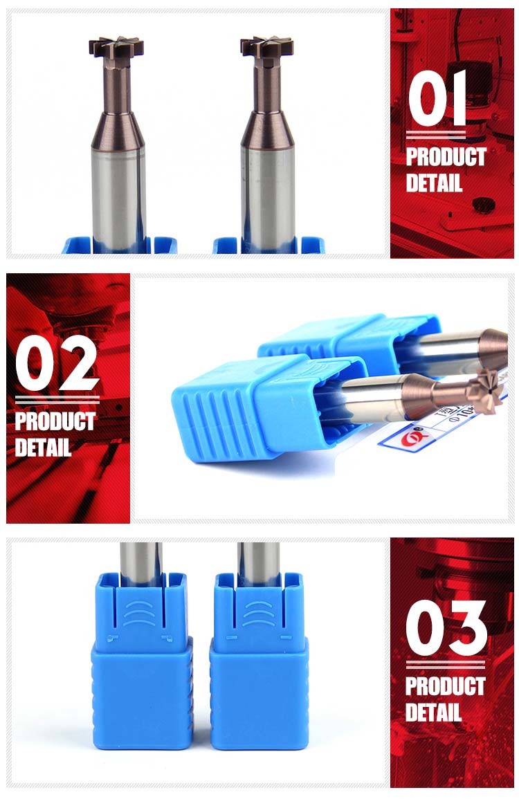 HSS T Slot End Mill Cutter For Stainless Steel Custom Carbide End Mills