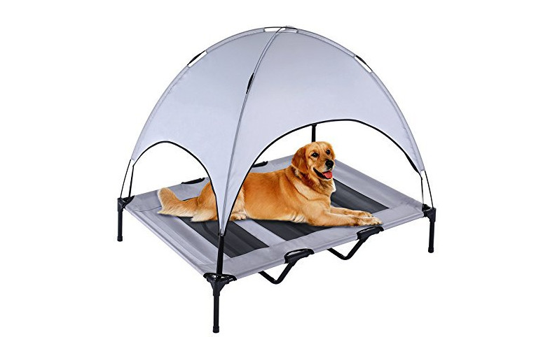 76x60x16cm Portable dog bed with tent, military bed, golden retriever mattress, Teddy Little Medium Dog House with tent
