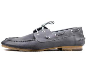 China Burnished Leather Men's Casual Shoes / Luxury Handsewn Boat Shoes wholesale