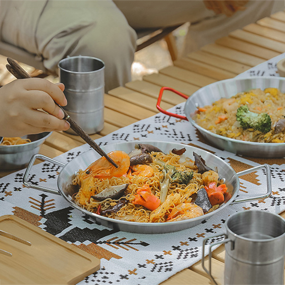 Fruit Pasta Salad Stainless Steel Cooking Pot With Two Handles