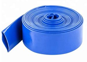 China 3 Inch PVC Blue Lay Flat Discharge Irrigation Hose For Agriculture Farming wholesale