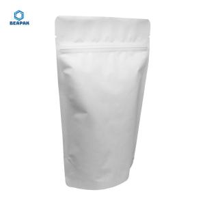 China Matte White Aluminium Stand Up 80 Micron Stock Packaging Bags wholesale