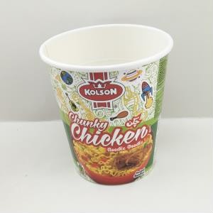 Waterproof Biodegradable Disposable Soup Cups With Lids Hot Noodle Paper Bowl