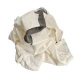 No Metal No Dirty White 85% Cotton T Shirt Rags