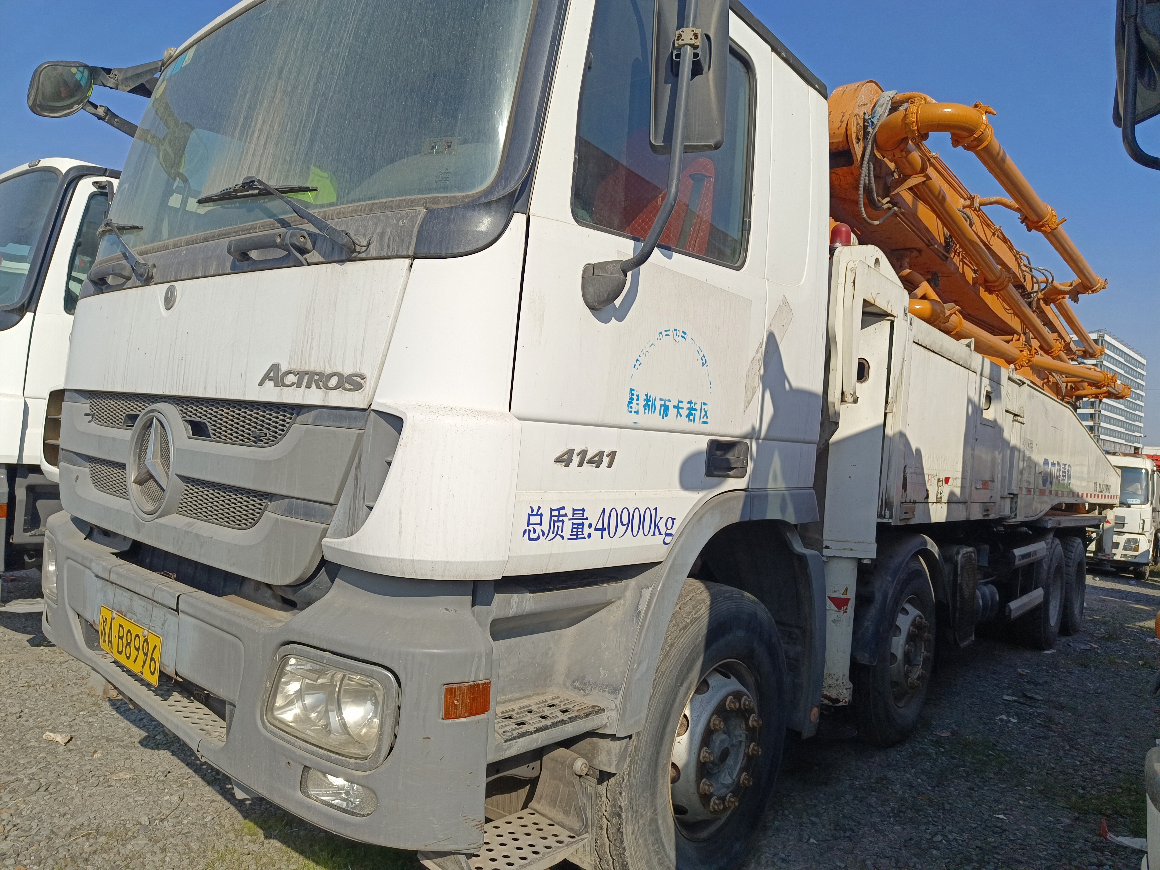 2016 Zoomlion 52M Concrete Pump Truck on Mercedes-Benz Chassis 52 Meters