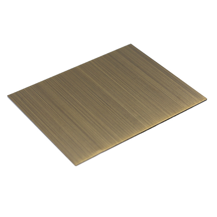 Grade 201 304 0.12mm thick Hairline Antique Bronze Stainless Steel Roll Coils