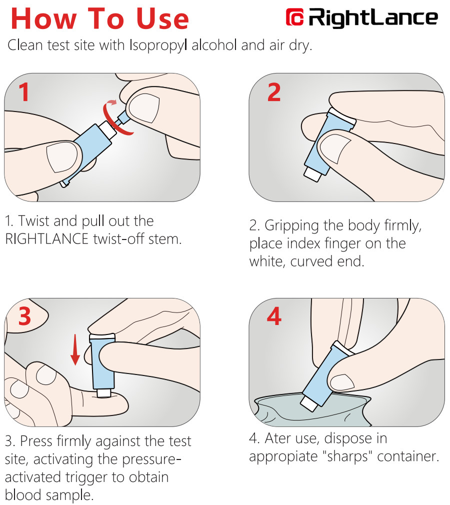 FDA Medical Instrument Disposable High Quality Safety Lancet