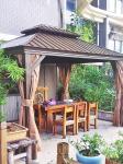 Metal Steel Roof Frame Aluminum Gazebo Outdoor Hardtop Gazebo Garden Gazebo