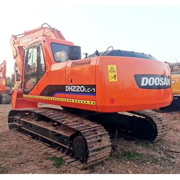 Used Doosan DH220-7 Excavator in Good Condition Made in Korea 22 Ton Crawler Chain