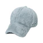 Winter warm rabbit hair baseball cap Outdoor thickened solid color casual plush