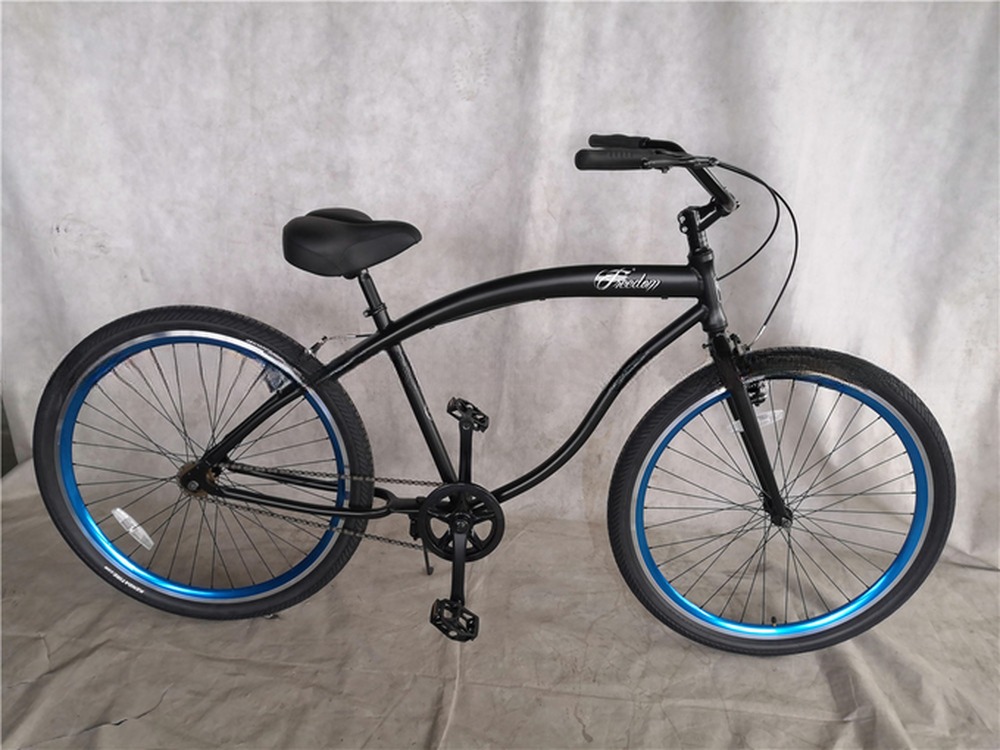 Coaster Brake 26 inch Single Speed Hybrid Unisex Beach Cruiser Bike with 26*2.35 Tires