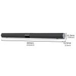 Deep Bass Port 5VDC Black Wireless Soundbar Speaker For Home Theater