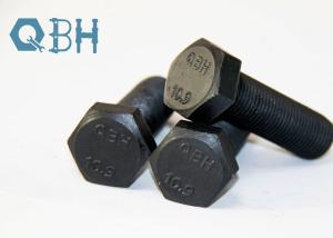 China QBH DIN933 High Tensile Hex Bolts Class 12.9 Black wholesale