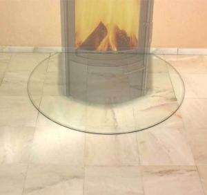 China CE EN12150 Standard Resistance Glass Hearth Plate 6mm Thickness Tempered High Pressure wholesale