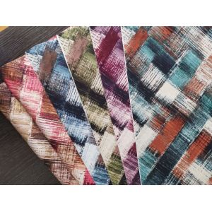 Custom Digital Print Floral Polyester Fabric Polyester Velvet Fabric