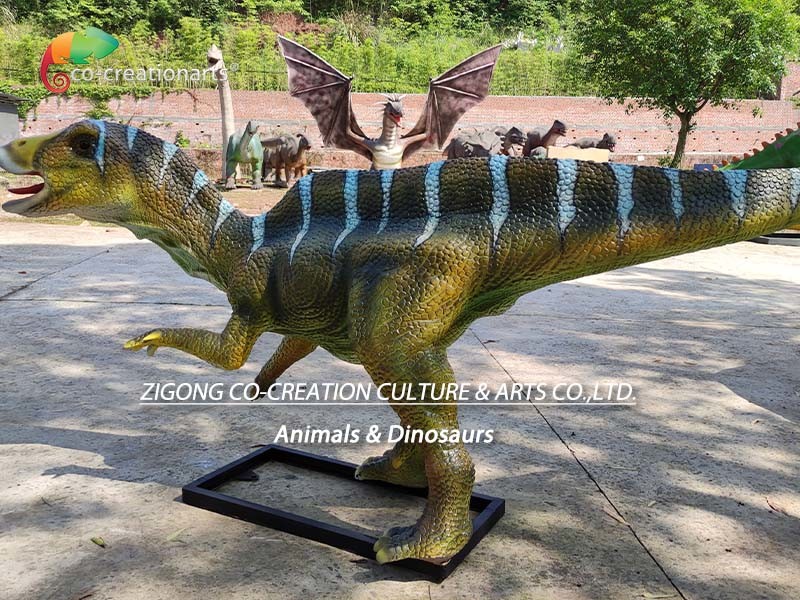 Head Rotation Life Size Animatronic Dinosaurs Simulation Hadrosauridae