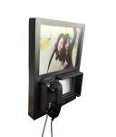 Advertising Phone kiosk Connect Bank Hotline V636