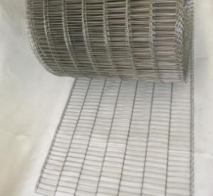 China SS304 SS316 Flat Mesh Type Conveyor Belt Wire For Chocolate Biscuit Conveying wholesale