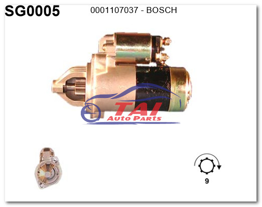 0001107037 Car Motor Starter, Auto Starter Motor, 0001108030, 0123335002,