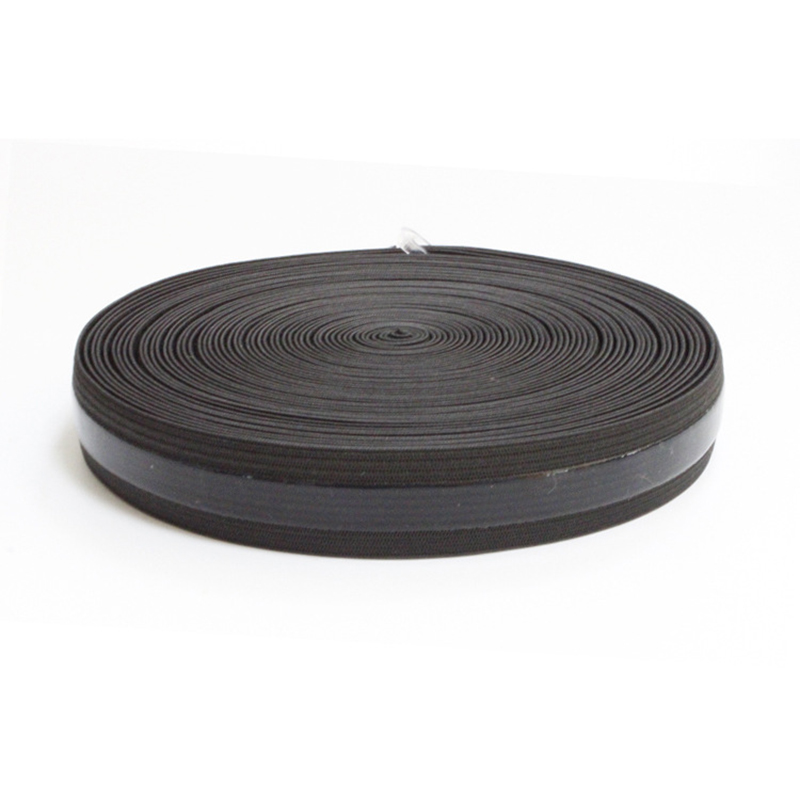 Customize Logo Flat Woven Sewing Silicone Rubber Wrist Hand Elastic Band For Cycling Wear