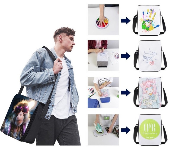 Medium Size Sublimation Shoulder Bag For Sublimation Heat Transfer Photos Printing
