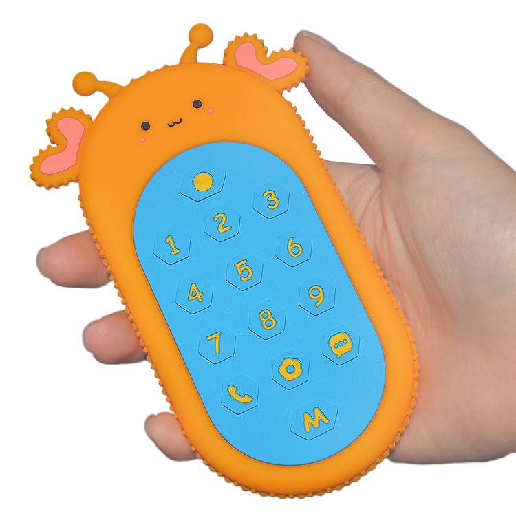 MHC Silicone Remote Teether Baby Silicone Teether Toy TV Remote Control Design