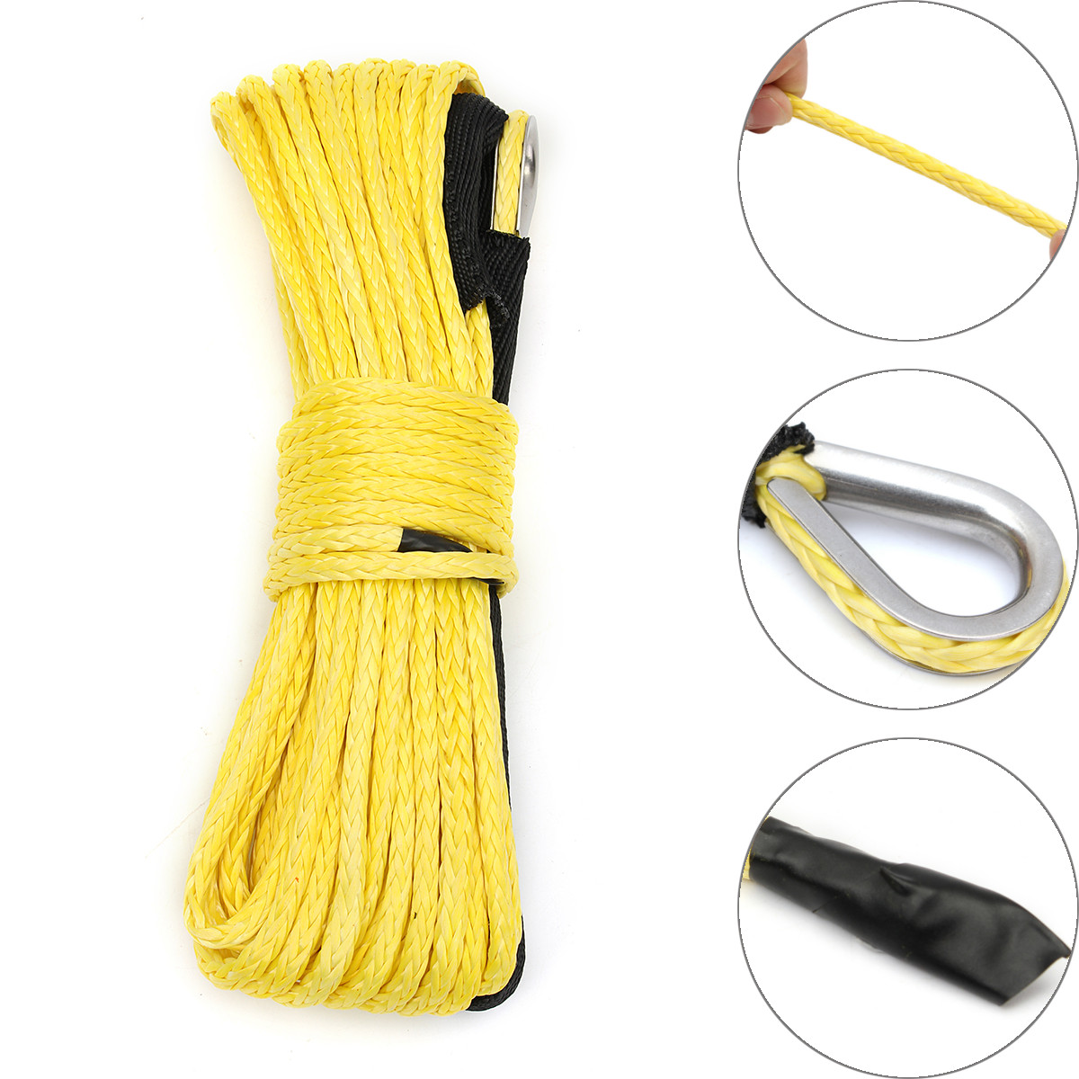 12mm Winch Rope Yly Support OEM Service and Free Sample for ATV/UTV