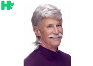 China New Fashion Synthetic Short Old Man Wigs Natural Wave Headpiece Hair wholesale