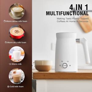 China 4 In 1 Commercial Automatic Milk Steamer Latte Stainless Steel Electric Milk Frother wholesale
