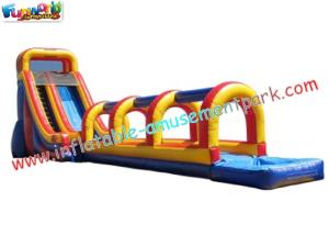 China Commercial grade 0.55mm PVC tarpaulin Outdoor Inflatable Slip N Water Slides for Kids wholesale