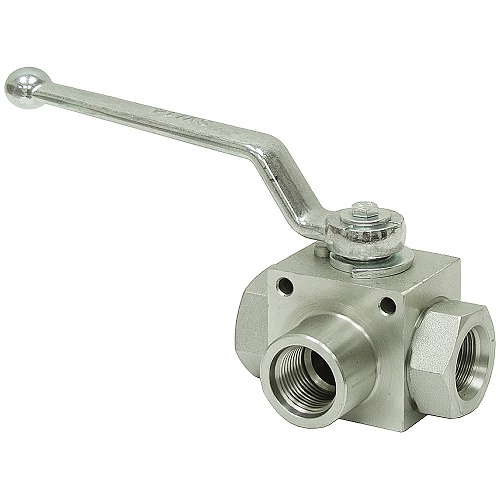 three way high pressure hydraulic ball valve