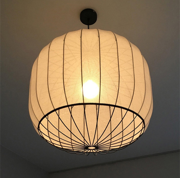 Modern and Minimalist Fabric Chandeliers Restaurants Living Rooms Hotels Homestays Lanterns lamp(WH-AP-594)