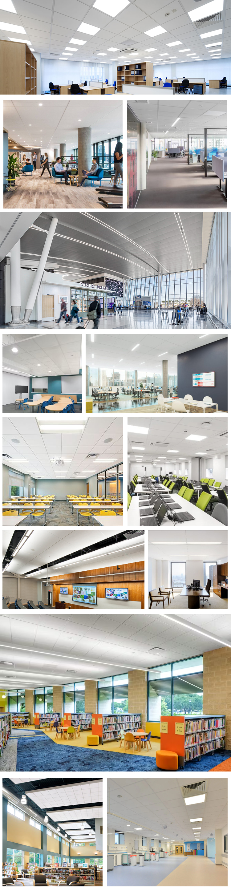 USG Product 2X4 Mineral Fiber Acoustic Perforated Ceiling Tiles with Customized Size