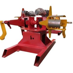 China Metal Steel PPGI Electric Hydraulic Decoiler Machine With Loading Cart wholesale