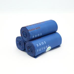 China Drawstring Compostable Bin Liners Eco Trash Bags Hot Stamping wholesale