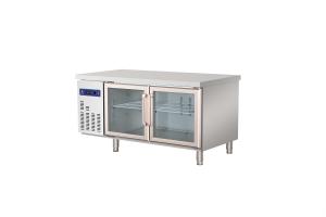 China Horizontal Glass Door Stainless Steel Freezers R134A R290A wholesale