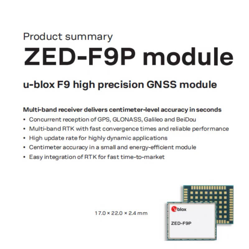 LEA-F9T Wireless GPS Module Industry GNSS Module LGA Type