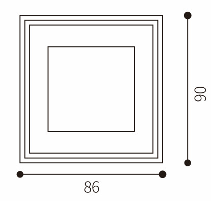 Home Bedroom Brass Switches And Sockets 86mm 90mm for Decorative