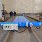 Aluminium Product Manufacturing Industry Flat Transfer Cart On Rail