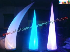 China LED RGB Color Inflatable Lighting Decoration Cone Tusk Pillar 53CM x 52CM x 19CM wholesale