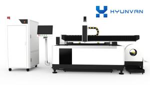 China Plates And Pipes Fiber Laser Cutting Machine With Exchange Table HYY-1530GW wholesale