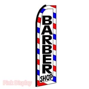 China Pink Display Barber Shop Teardrop Feather Flags wholesale