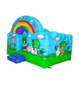 China Inflatable Glassland Bouncy Castle For Childrens Outdoor Playground wholesale