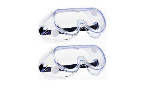 China Transparent Acrylic Dustproof Medical Isolation Goggles 2mm Lens Thickness 220g wholesale