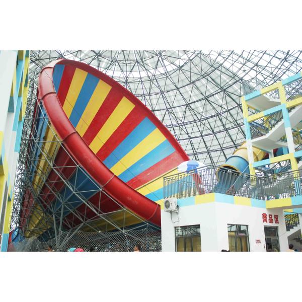 Outdoor medium whirlwind Fiberglass Water Slides for water park sport