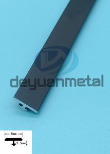 China Black Aluminum T Profiles Flooring Trim With One Arrow wholesale