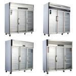 3-Door Stainless Steel Commercial Refrigerator for Fully Refrigerated Kitchen